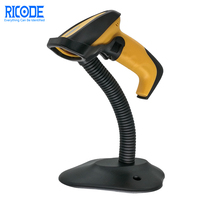 Escáner de Código de Barras Manual con Cable RICODE, Lector de Códigos QR 2D, Alto Rendimiento, Escaneo Automático con Soporte