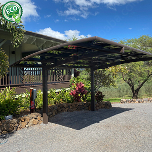 Abris de voiture en métal d'occasion Abris de voiture en polycarbonate Abris de voiture à cadre en aluminium - Product Image 6