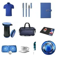 Blauw Mannen Relatiegeschenk Set Reizen Marketing Corporate Gift Set Luxe Promotionele Present Artikelen Relatiegeschenk Set