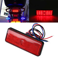 12V Auto Moto Rond Feux Arrière Tourner Singal Lumière ATV LED Réflecteurs Camion Côté Marqueur Feux D'avertissement 24SMD Accessoires
