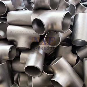 NXF UNS N10665 S31008 ASME SB366 AlloyB2/2.4617 DN15-1200 SCH10-XXS  saldatura di testa a T diritto - Product Image 6