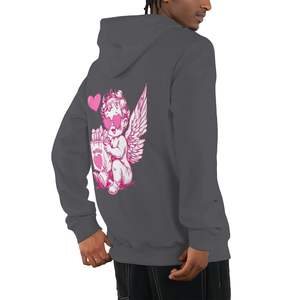 Image personnalisée Sweat à capuche extérieur unisexe en polaire personnalisé avec cordon de serrage Nouvelles fonctionnalités améliorées - Product Image 2