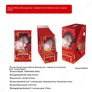 Vente en gros d'usine, le créateur de Diab Olism, carte d'anime Heavenly Officials <span class=keywords><strong>Blessing</strong></span> CCG, jouet pour enfants, cadeau - Product Image 5