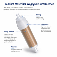 Colonne de préparation d'échantillons HPLC IC Guard Column 1/2.5cc PP SPE Cartridge Ag Ba H Na C18 RP Resin à faible teneur en résidus ioniques et haute pureté