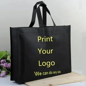 Bag Custom Logo Print Promotional Non Woven Recyclable Shopping Bag Non-woven Bag With Custom Logo Non Woven Tote Bag