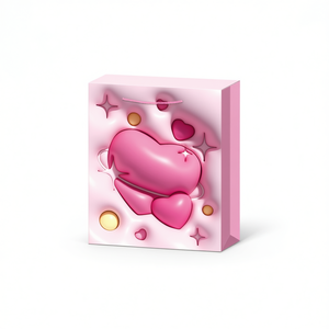 Sac cadeau en forme de cœur plat taille moyenne 10178 - Product Image 1