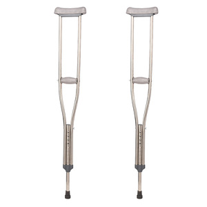 Béquille Morning Rise en acier inoxydable, taille réglable, antidérapante, conception sous-aisselle pour l'aide à la marche des personnes âgées - Product Image 1