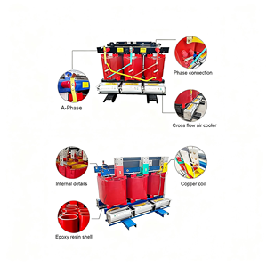 400KVA乾式変圧器 単相三線式 6kV/10kV 50Hz 多様な電圧対応 480V/440V/380V/400V/220V/11kV  最安値 ドライエアタイプ - Product Image 2