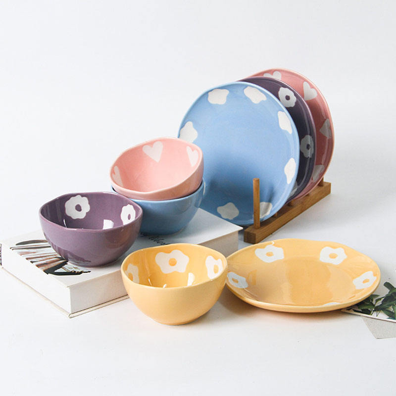 Ins Creative Irregular Ceramic Plate Simple Light Luxury Hand