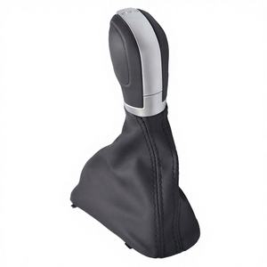 Poignée de levier de vitesses automatique, cache-poussière en cuir pour VW Golf 6 Jetta MK6 EOS Passat B7 CC <span class=keywords><strong>Sharan</strong></span> 7N 2010 Seat - Product Image 4
