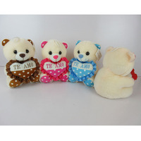 Petit Jouet En Peluche Ours en peluche Sourire JE T'AIME Ours En Peluche Avec Coeur Pour Les Amoureux de Cadeaux
