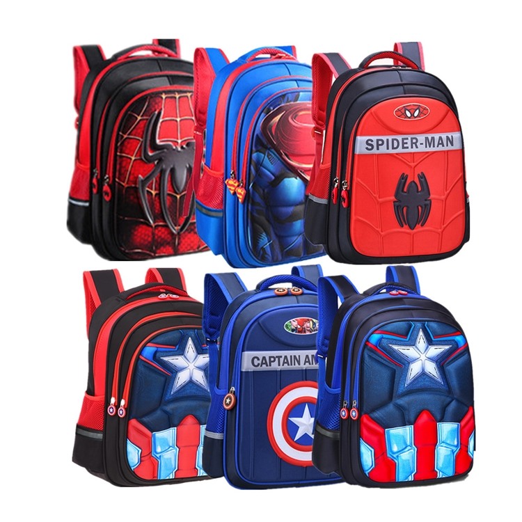 Kids School Bags Cartoon Bags For Baby Boy Superman Kids Bag