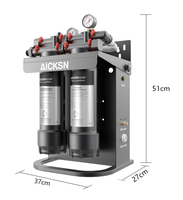 Système de filtration d'eau par osmose inverse à 3 étapes sans réservoir Aicksn MH-RO500G-P2-A2-R avec fonction de mélange, filtre à eau sous évier pour l'eau potable