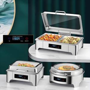 Tùy chỉnh thép không gỉ điện thực phẩm ấm hơn-công suất lớn tự chọn sưởi ấm nồi với <span class=keywords><strong>Temp</strong></span> hiển thị cho khách sạn phục vụ - Product Image 1