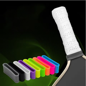 9 pièces de sangles antidérapantes en silicone pour poignée de <span class=keywords><strong>raquette</strong></span> de pickleball et de <span class=keywords><strong>tennis</strong></span> - Product Image 5