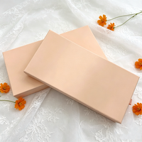 Boîte cadeau orange clair de style tiroir avec fonction coulissante, emballage en papier spécial pour chocolat, bonbons et aliments