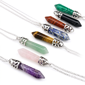 Colgantes de Cristal con Puntos de Animales Grabados Personalizados, Piedras Curativas Naturales, Regalos de Gemas al por Mayor - Product Image 1
