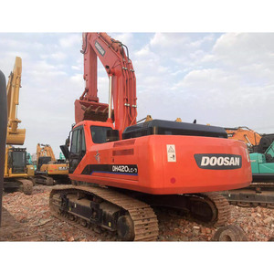 Grande pelle rétrocaveuse d'occasion de 42 tonnes, modèle Doosan DH420-7, peinture d'origine, haute qualité, pelle rétrocaveuse d'occasion Doosan DH420lc-7 en vente - Product Image 4