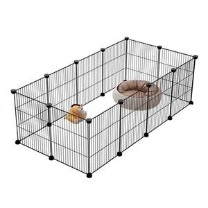 Cerca Plástica Encriptada para Animais de Estimação, Casinha para Cães e Gatos para Cães Pequenos/Médios; Barreira de Segurança de Malha de Ferro Destacável e Impermeável - Product Image 1
