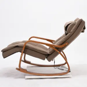 Outdoor Garden Camping Folding Rocking Lazy Sleeping Chair Recliner Chair With Heating And Massage