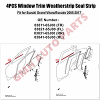 Kit de garnitures de moulures de vitres avant et arrière avec joints d'étanchéité pour Suzuki Grand Vitara 05-17, référence 83841-65J00-000