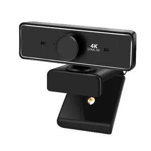 Caméra HD 4K Webcam 8mp USB PC avec micro Caméra à mise au point fixe ultra grand angle Vidéo Full HD 1080P