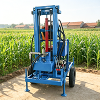 MIKTON MKD-150 Max. 180m Foreuse mobile diesel sur roues pour puits d'eau, hydraulique, certifiée CE, avec pompe et moteur pour forage