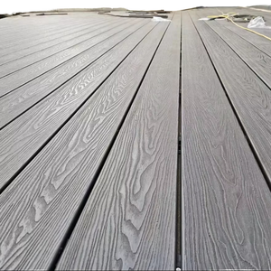 Wpc Decking Compuesto Impermeable y a prueba de humedad Madera Plástico Cubierta al aire libre 3D Relieve Pavimento - Product Image 4