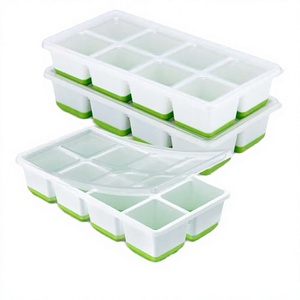 Bac à glaçons rond en silicone surdimensionné personnalisé avec couvercle, écologique, pour moule à glace pour tasses SHANCHI - Product Image 3