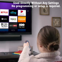 Nouvelle liste : Télécommande 2 en 1 pour Roku Tv Box, télécommande universelle à apprentissage