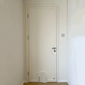 Puerta Francesa <span class=keywords><strong>de</strong></span> Lujo Blanca <span class=keywords><strong>para</strong></span> Mascotas, Mueble <span class=keywords><strong>para</strong></span> el Hogar, Insonorizada, <span class=keywords><strong>de</strong></span> Vidrio Templado, con Placa <span class=keywords><strong>de</strong></span> Protección Contra el Polvo, en Oferta - Product Image 3