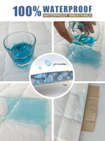 100% polyester vente en gros usine matelassé Premium doux respirant couvre-matelas imperméable lavable protège-matelas