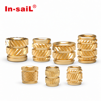 Inserts filetés thermofusibles en laiton et acier inoxydable résistants aux vibrations M3 M4 M5 M6 pour boîtiers en plastique d'outils électriques et perceuses sans fil