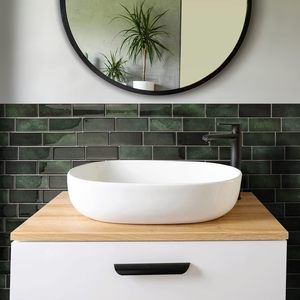 Papel Tapiz Vinílico Autoadhesivo CHOOWIN con Patrón Geométrico, 1-1.2mm de Grosor, Impermeable, Insonorizante, para Cocina y Baño, Moderno, 1 Año de Garantía - Product Image 2