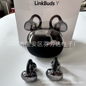 LinkBuds Y Clip-On <b>Bluetooth</b> Earphones Dynamic <b>Microphone</b> Touch Control Wireless Sports Earphones - Product Image 1