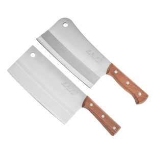 <span class=keywords><strong>Couteau</strong></span> de boucher professionnel en acier inoxydable de 7 ''avec manche en bois et <span class=keywords><strong>couteau</strong></span> hachoir à désosser - Product Image 1