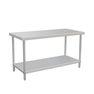 VICTORY KITCHEN VCT 0.8mm Thickness 201 Stainless Steel factory Working Table/<b>Bench</b> with round legs - Product Image 5