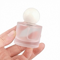 Flacon de parfum cylindrique en verre borosilicate G&S avec pulvérisateur à pompe décoré, vide, 30 ml, avec boîte