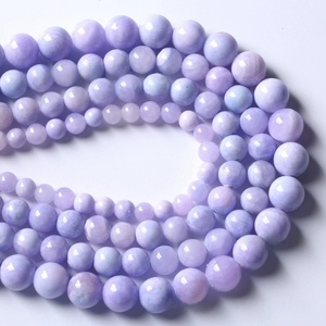 Fantasía persa <span class=keywords><strong>Jade</strong></span> cuentas dispersas 6-10mm lavanda piedra colgante pareja pulsera collar tejido Material joyería Accesorios - Product Image 4