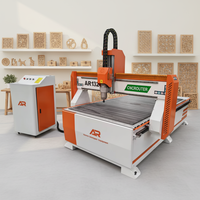 Routeur CNC AR1325 pour le travail du bois, machine de découpe et de gravure 3D à grande vitesse avec broche à refroidissement par air pour matériaux de portes en bois
