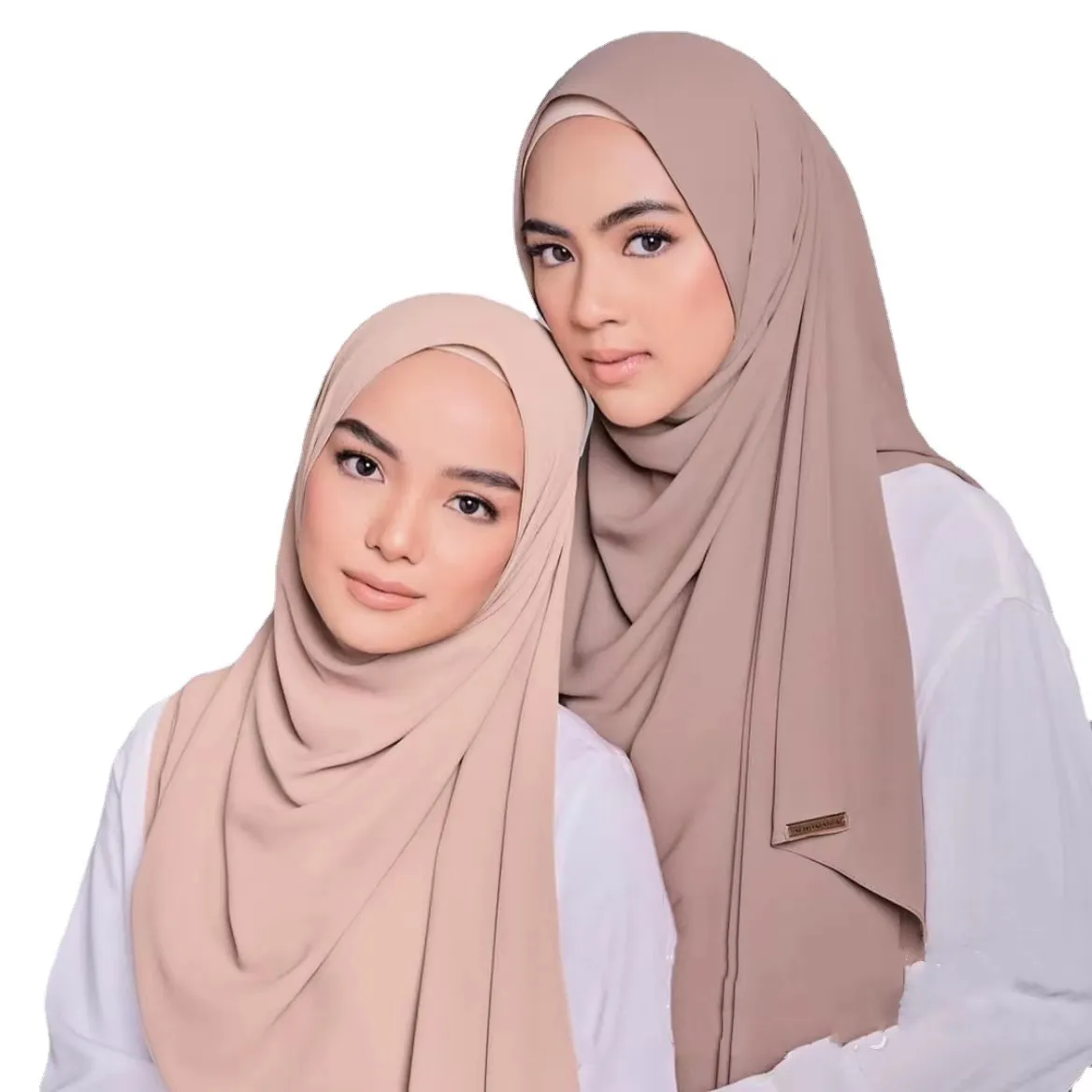 2023 new color shade high quality not see through Korean chiffon opaque stretchy very soft and smooth medina hijab scarf