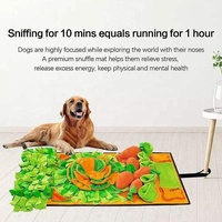 Jouets interactifs d'enrichissement sensoriel pour chiens, tapis de reniflement tournesol avec base antidérapante pour la recherche de nourriture et l'exploration olfactive des animaux de compagnie