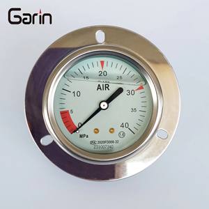 Manômetro de Pressão com Montagem Traseira e Três Furos, Preenchido com Líquido, para Hidráulica, Atacado de Fábrica - Product Image 2