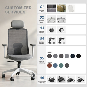 Chaise de bureau exécutive moderne en maille avec appui-tête, accoudoirs 3D et hauteur réglable, directement de l'usine <span class=keywords><strong>KOHO</strong></span> - Product Image 2