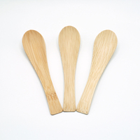 Cuillères à soupe en bambou certifiées FSC, approuvées FDA/LFGB/DGCCRF, écologiques, jetables, pour desserts, en vrac