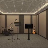 Diffusion sonore intérieure résistante au feu de haute qualité Diffuseur de nuage de polymère acoustique professionnel moderne Conception de modèle 3D