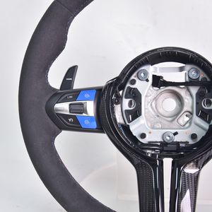 Volante de Alcantara estilo CS para <span class=keywords><strong>BMW</strong></span> F01 F02 F10 F20 F22 F30 F31 M2 F87 M3 F80 M4 F82 F85 F90 X5 F15 E70 E90 M5 - Product Image 5