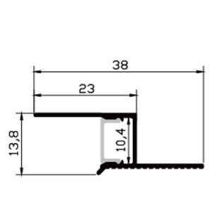 Profilé <span class=keywords><strong>LED</strong></span> d'angle pour <span class=keywords><strong>faux</strong></span>-<span class=keywords><strong>plafond</strong></span> SDW-XF1, type Z - Product Image 2