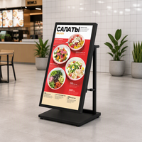 Écran d'affichage LED portable pliable et étanche P1.86 P2.5 pour publicité, support de sol mobile