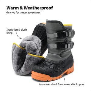 Bottes de neige imperméables pour enfants pour chaussures d'hiver antidérapantes pour temps froid - Product Image 3